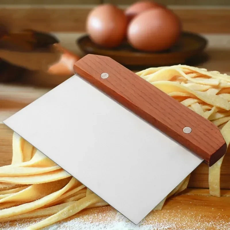 Okonomiyaki Spatula - Pastöse Schneider aus Edelstahl, Nudelmesser, Kuchenschaber