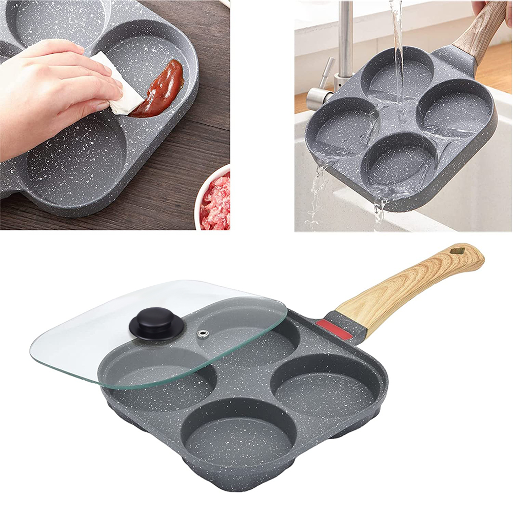 Antihaft-4-Eier-Bratpfanne mit – Egg Waffle Pan Bewertung und Preis